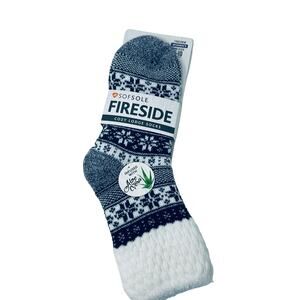 NEW! Sofsole Fireside Cozy Lodge Socks Infused w Aloe Fair Isle Gray Women 5-10